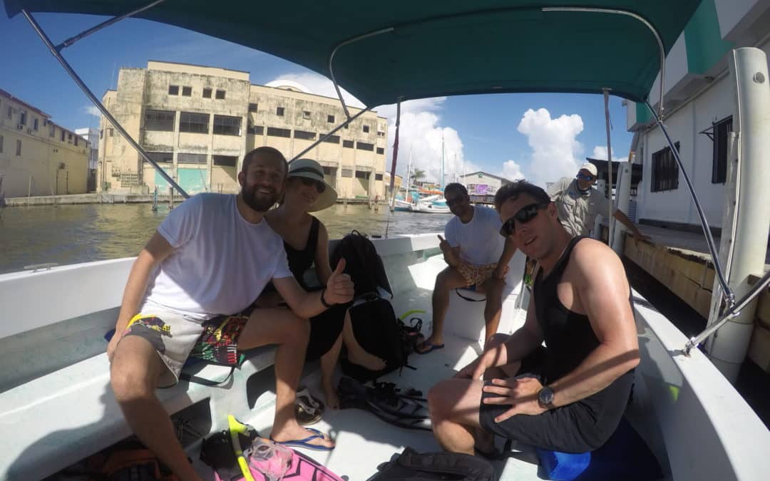 Belize Crew on a Boat